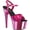 Hot Pink Hologram/Hot Pink Chrome Synthetic, variant on Women's Pleaser Adore 709HGCH Ankle Strap Sandal