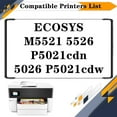 thumbnail image 2 of Toner Refill Powder Compatible for Kyocera TK-5222 TK5222 Toner Cartridges Used with ECOSYS M5521 5526 P5021cdn 5026 P5021cdw Printers【50g/1.8Oz】 - Without Tools, 2 of 7
