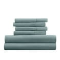 thumbnail image 6 of Queen, Ocean Solid Microfiber 6 Piece Bed Sheet Set, by Noble Linens, 6 of 11