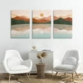 thumbnail image 4 of Boho Mountain Wall Decor Gold Sun Art Desert Decor Framed Canvas 12"x16" Mid Century Modern Nature Wall Art for Living Room,Terracotta Bathroom Decor Bedroom Pictures Boho Posters for Room, 4 of 6