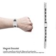 thumbnail image 5 of Titanium Steel Magnet Bracelet Waterproof Healthy Care Fatigue Relief Reduce Pain for Men Silver, 5 of 5
