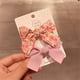 thumbnail image 1 of Pinzas para el cabello para mujeres, pinzas para peinar, pinzas para el cabello para niñas, horquilla con lazo floral fresco, juego de pinzas para niñas, linda pinza para flequillo, horquilla con clip, 1 of 3