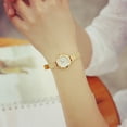 thumbnail image 4 of UDIYO Fashion Women Slim Mesh Band Bracelet Round Dial Quartz Wrist Watch Gift, 4 of 6