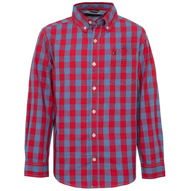 Camisa Tommy Hilfiger de manga larga Kirk Fireside Plaid 3Y para niños