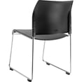 thumbnail image 3 of NPS 8800 Series 30.75" Modern Cafetorium Plastic Stack Chair in Charcoal, 3 of 5