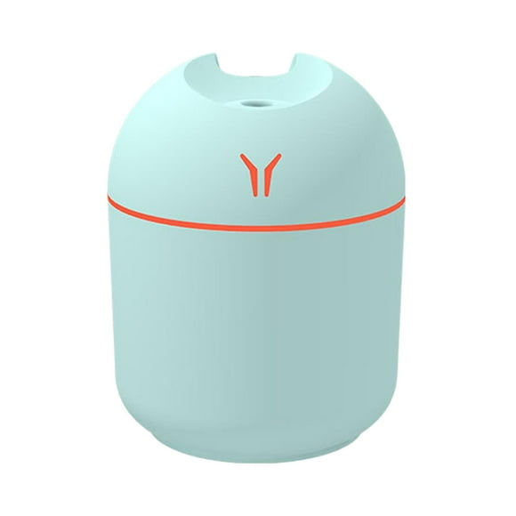 Humidificador de Frío USB, Difusor Esencial de Aire con Lámpara LED de Noche Ultrasónica de 200ml para Dormitorio, Viaje Y Hogar , azul shamjiam Mini humidificador portátil