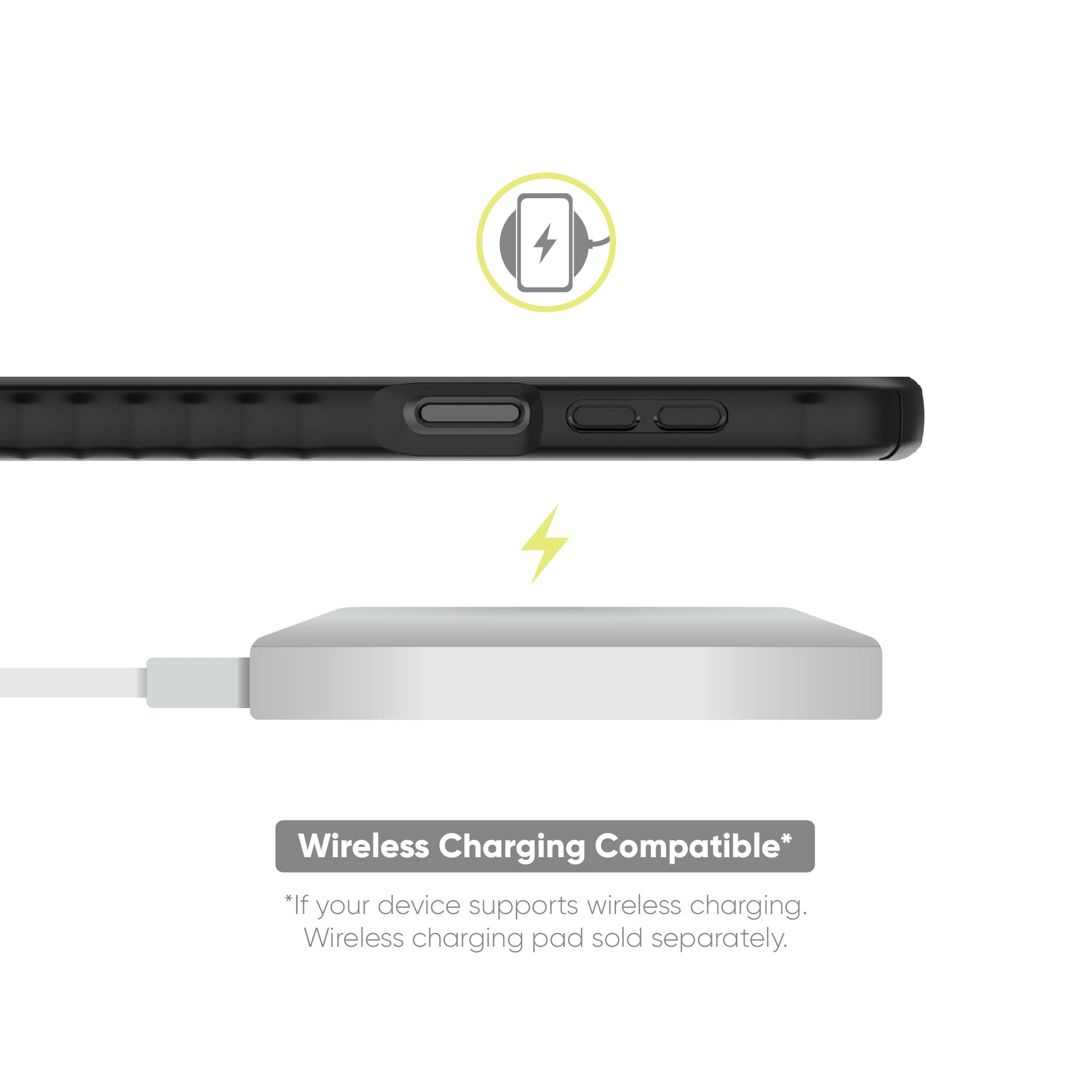 onn. Samsung Galaxy A16 5G Protective Gel Case with Corner Protection, Black, Drop tested to 8 ft./2.44 m