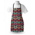 thumbnail image 3 of Abstract Apron Watercolor Style Colorful Rainbow Leaf Like Modern Design with Black Lines Arwork, Unisex Kitchen Bib Apron with Adjustable Neck for Cooking Baking Gardening, Multi, by Ambesonne, 3 of 3