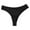 Black, variant on Lunuaoe Women's Sexy Ribbed Thong Panties, Seamless Low Waist T-Back, Breathable Yoga Sports Underwear