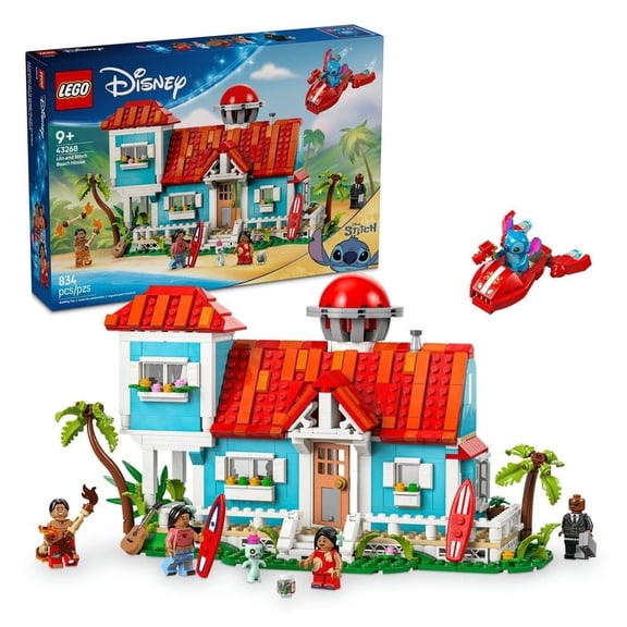 Set LEGO Disney Casa en la Playa de Lilo y Stitch 43268