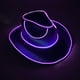 thumbnail image 1 of Sombrero de vaquero LED con luces que cambian de color - Sombrero de fiesta unisex para adultos, ala ancha, funciona con pilas y múltiples modos de iluminación, talla L (58-60 cm), 1 of 1