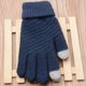 thumbnail image 4 of Qarigey Guantes tejidos de lana de Cachemira para mujer, guantes gruesos cálidos de invierno para pantalla táctil, mitones sólidos guantes y mitones cian Qarigey AP000827-06, 4 of 6