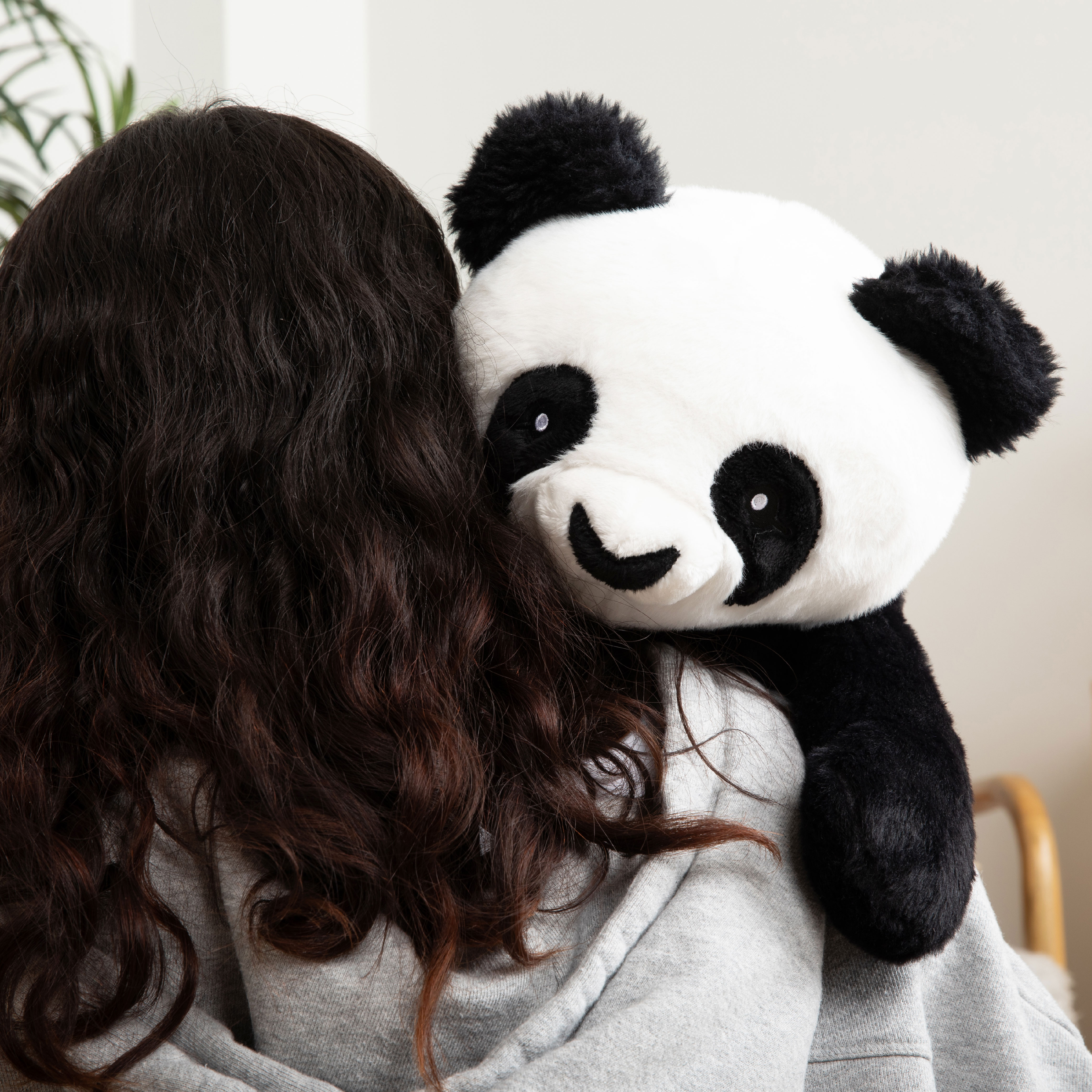 Hugimals Bowie the Panda 4.5lbs Weighted Self Care Stuffed Animal Stress and Anxiety Relief Plush for Adults and Kids