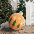 thumbnail image 5 of Hvmvliv Outdoor Christmas Inflatable Decorative Ball Giant Christmas Balls Christmas Inflatable Ball for Christmas Yard Porch Decorations 1.98 ft, Orange, 5 of 6