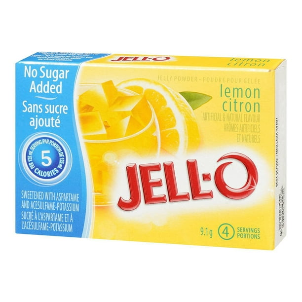 Jell-O Lemon Jelly Powder Light, Gelatin Mix, 9.1g - Walmart.ca