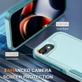 thumbnail image 7 of KOMI for iPhone 16E Case with Screen Protector,Military Grade Heavy Duty Shockproof Phone Cover with Wrist Lanyard Strap for iPhone 16E 2025 Released, Mint Green, 7 of 7