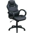 thumbnail image 5 of Miekor Furniture Office Chair Upholstered 1pc Cushioned Comfort Chair Relax Gaming Office Work Black Color 22811, 5 of 9