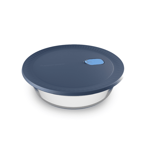 Tupperware Voila™ Round Glass Food Storage Container, 1.8 qt