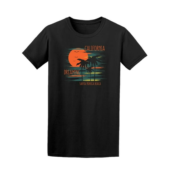 Santa Monica Beach Dreaming Tee. Men's -Image by Shutterstock