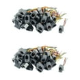 thumbnail image 1 of 100 Pcs 616E 4P4C RJ9 Female Telephone Connector Adapter W 4 Wires 8cm, 1 of 2