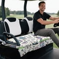 thumbnail image 5 of XYZCANDO Cute Golf Themed Golf Cart Seat Cover with 4 Pockets - Universal Non-slip Washable Terry Cloth for 2-Seat Golf Carts, 5 of 8