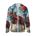 thumbnail image 2 of Lsque Sunflower Field Art UPF 50+ Lightweight Sun Protection Men's Women's Long Sleeve Shirt, Hoodie Performance -Small, 2 of 9