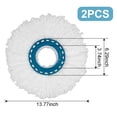 thumbnail image 2 of juego de 2 cabezales de repuesto Clean Twist Disc Mop, ideal para baldosas y suelos de piedra, microfibra absorbente de agua y suciedad, fregonas de repuesto, fácil de cambiar, 2 of 5