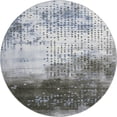 thumbnail image 2 of Addison Rugs Mayfield Premium Machine Washable Transitional Geometric Denim Round Rug, 8' x 8', 2 of 6