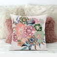 thumbnail image 3 of Friendship Bouquet Indoor/Outdoor Pillow with Removable Cover in Pink Green Blue Peach16x16, 3 of 5