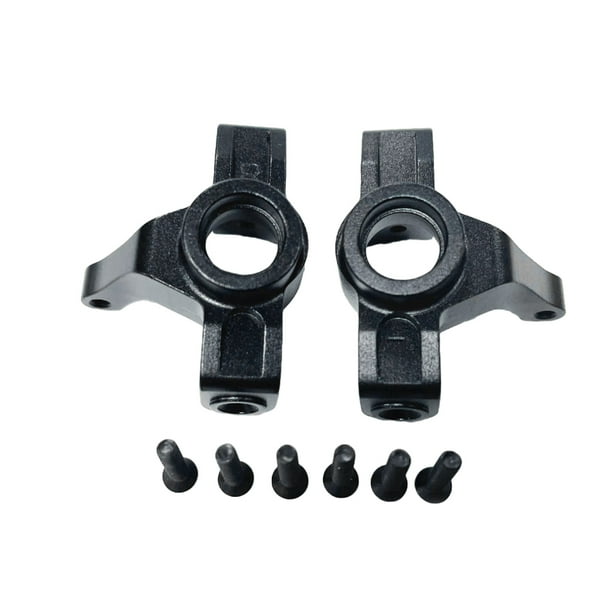 Vogacara Portador del eje de dirección de aleación de aluminio para 1/14 MJX 14210 14209, eje de dirección duradero y resistente Kits de construcción modelo Negro