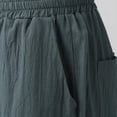 thumbnail image 4 of Sngxgn Men's Casual Drawstring Shorts Lightweight Elastic Waist Walking Shorts with Pockets(Grey,XXXL), 4 of 8