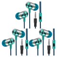 thumbnail image 4 of Youkk NEW Earphone Universal 3.5mm In-Ear Stereo Earbuds Built-in microphone High Blue 3Set, 4 of 6