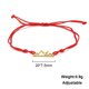 thumbnail image 1 of Aoxiang Pulsera de cuerda de la suerte para hombre y mujer, brazalete de cuerda roja con dije de pata de oso, perro y gato, hecho a mano, joyería de moda, tendencia 2024, 1 of 2