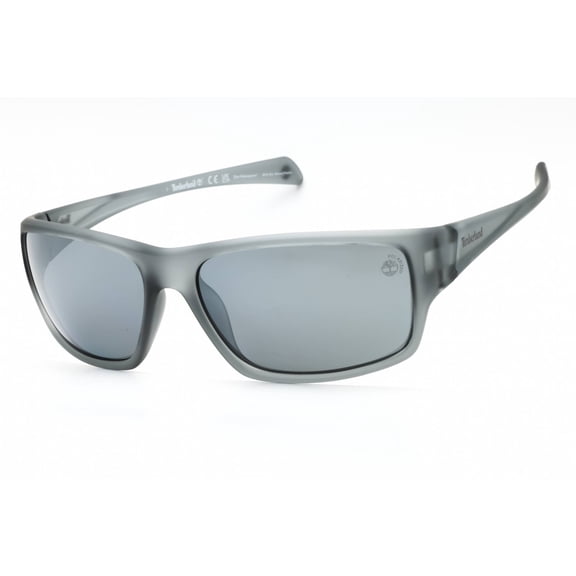 Timberland Polarized Smoke Wrap Men's Sunglasses TB00017 20D 61