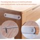 thumbnail image 1 of 10 piezas 56x16mm cuadrado plano de acero inoxidable, soporte de montaje con 20 tornillos para fijar muebles LingWen 8390606493842, 1 of 1