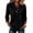 A4-Black, variant on Textilo Polo Shirts for Women 3/4 Sleeve Lapel Collar Shirt 3 Buttons Solid Color Polo Shirt Lightweight Work Business Casual Workout Tops,Purple M