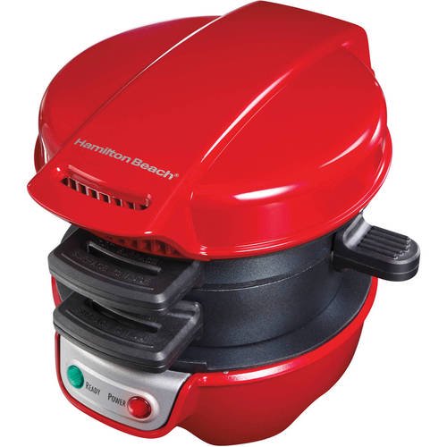 Hamilton Beach Breakfast Sandwich Maker, Red, 25476