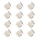 thumbnail image 1 of Pinzas de aislamiento permanente Qarigey 12 Uds. rizador de pelo elástico blanco, 1 of 6