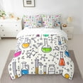 thumbnail image 2 of YST Chemistry Queen Comforter Set - 7-Piece Colorful Chemical Test Tube Bedding, Queen, 2 of 5
