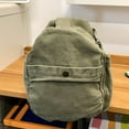 thumbnail image 4 of Canvas Messengers Bag Large Crossbody Bag with Multiple Pockets Canvas Shoulder Bag for Travel School Work Unisex Gifts, 4 of 8