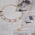 thumbnail image 4 of Women Necklace Asterism Decor Rhinestone Multi-layer Necklace Clavicle necklace, 4 of 7