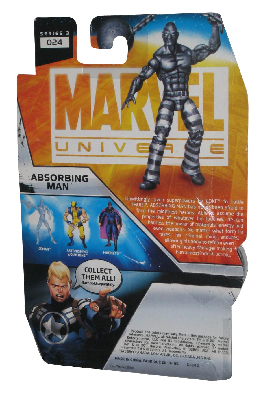 Marvel Universe ABSORBING MAN Figure #24
