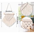 thumbnail image 2 of Juego de 5 mini tapices de macramé para decoración de pared, hechos a mano, con borlas para el hogar, el apartamento y la oficina, perfecto acento bohemio chic, 2 of 7