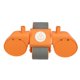 thumbnail image 5 of Rueda abdominal de rebote automático con soporte para codo Equipo de rodillo de ejercicio abdominal de espuma EVA PP para entrenamiento de fuerza central Naranja, 5 of 12