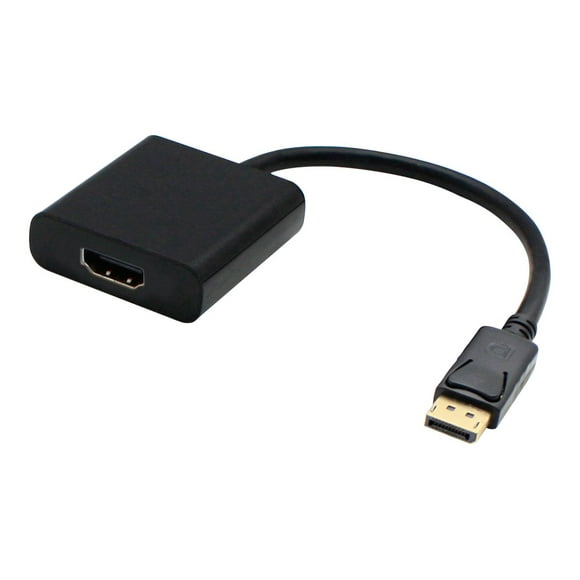 AddOn 5 Pack 8in DisplayPort to HDMI Adapter Cable - Adapter - DisplayPort male to HDMI female - 7.9 in - black (pack of 5)