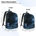 thumbnail image 3 of Lsque Heart Axolotl Pattern Canvas Daypack, Durable Backpack, High-quality Versatile Backpack,Vintage Compact Backpack-Small, 3 of 6
