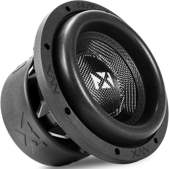 NVX VCW84v3 8” Car Subwoofer 1300 Watt Peak (650W RMS) Dual 4-Ohm VC-Series 15 lbs
