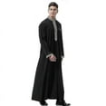 thumbnail image 2 of Muslim Mens Islamic Saudi Long Robe Thobe Kaftan Clothes Mens, 2 of 4
