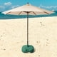 thumbnail image 2 of Base para sombrilla de patio, rellena de agua, resistente, cuadrada, resistente al viento, soporte para sombrilla, ideal para playa, pesca, césped, verde, 2 of 4