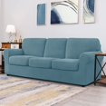 thumbnail image 2 of CHUN YI Stretch Checks Spandex Sofa Cover Separate Backrests Cushions Cover Slipcover, 2 of 5